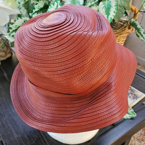 Leather Bucket Hat - Picture 4 of 10